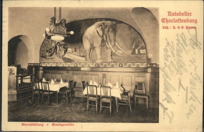 Charlottenburg Ratskeller Bierabteilung