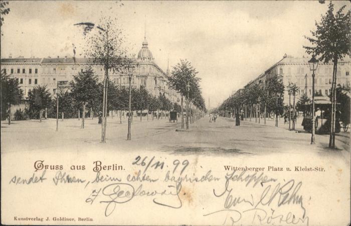 Berlin Wittenberger Platz Kleist-Strasse