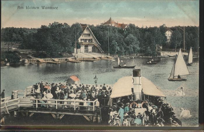 Wannsee Am kleinen Wannseen Dampfer
