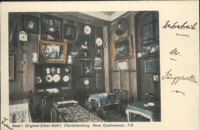 Charlottenburg Weck's Original-Zither-Stüb'l