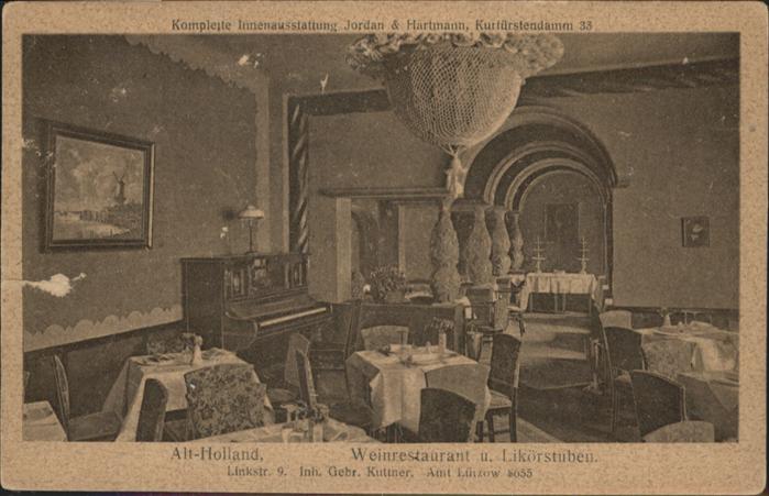 Berlin Alt-Holland Weinrestaurant