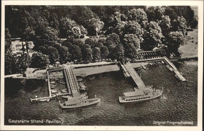 Wannsee Strand-Pavillon Fliegeraufnahme