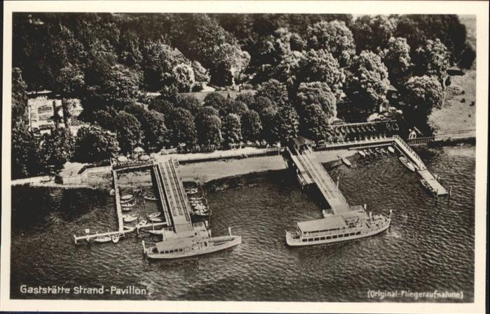 Wannsee Strand-Pavillon Fliegeraufnahme