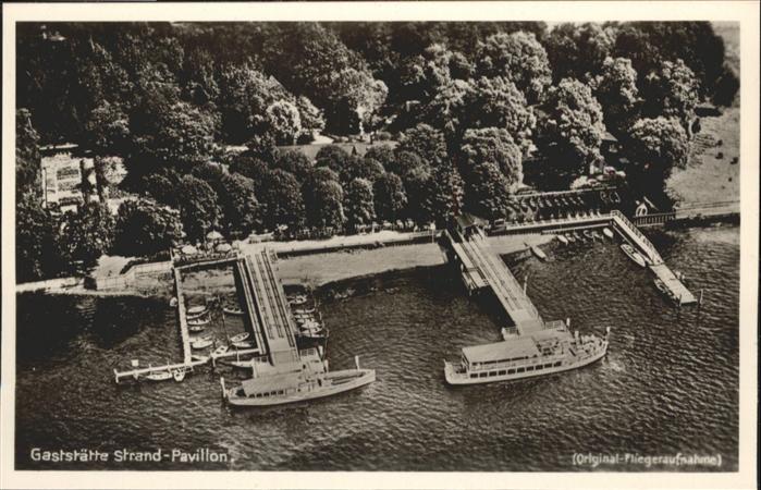 Wannsee Strand-Pavillon Fliegeraufnahme