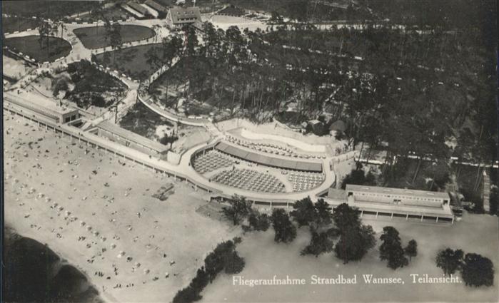 Wannsee Strandbad Wannsee Fliegeraufnahme