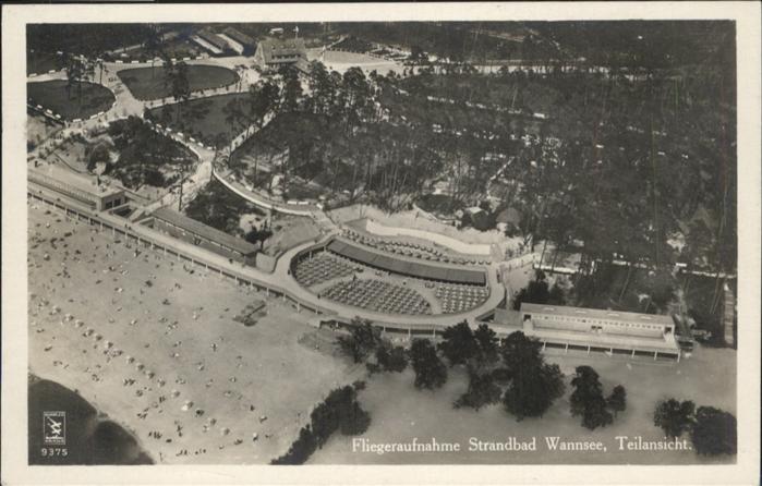 Wannsee Strandbad Wannsee Fliegeraufnahme