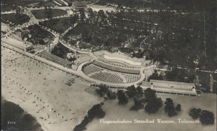 Wannsee Strandbad Wannsee Fliegeraufnahme