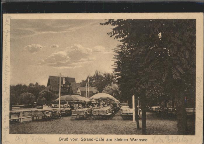 Wannsee Strand-Cafe am kleinen Wannsee