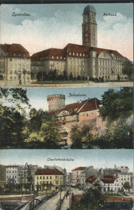 Spandau Rathaus Juliusturm Charlottenbrücke