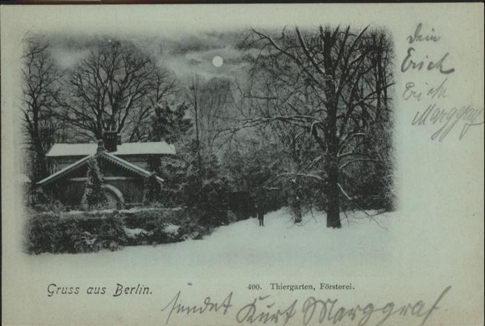 BERLIN CITY Thiergarten Foersterei