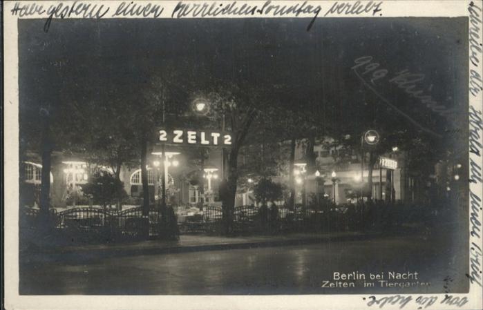 BERLIN  CITY Zelten im Tiergarten