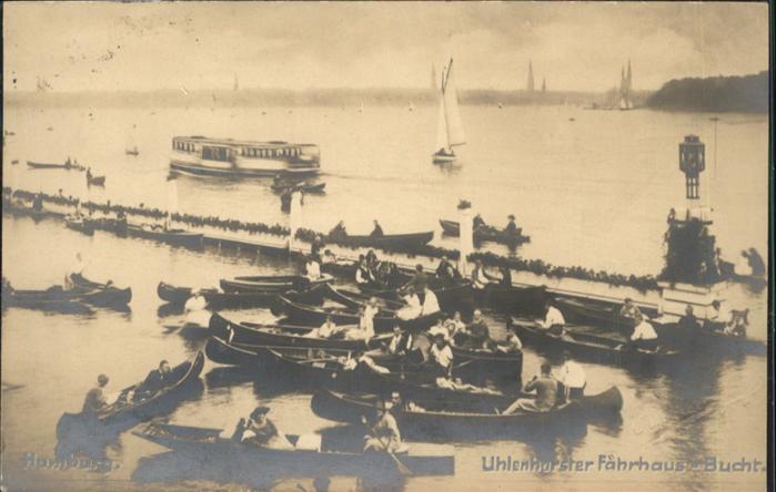 HAMBURG  CITY Uhlenhorster Faehrhaus Bucht Schiff