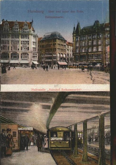 HAMBURG CITY Rathausmarkt Bahnhof