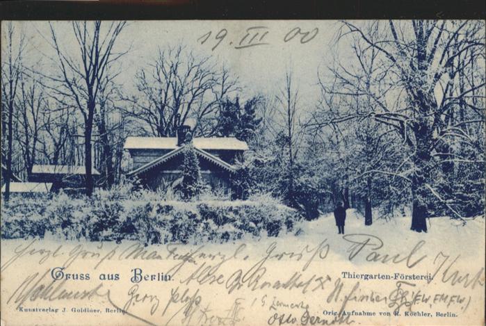 BERLIN CITY Thiergarten Foersterei