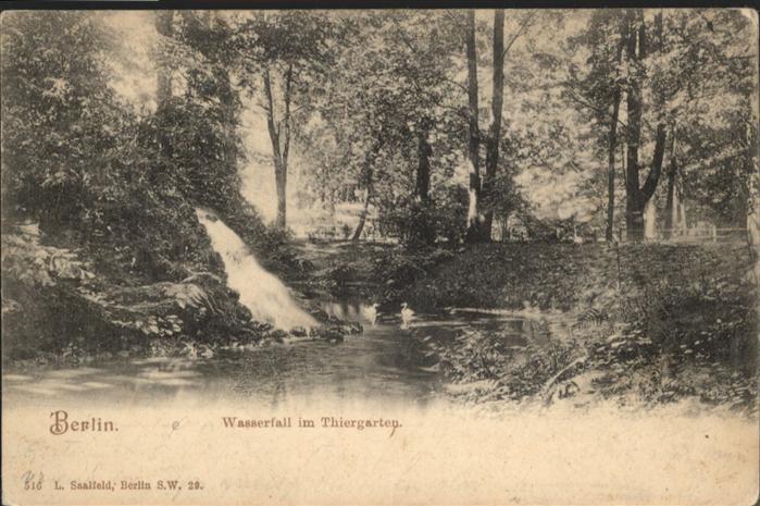 BERLIN CITY Wasserfall Thiergarten