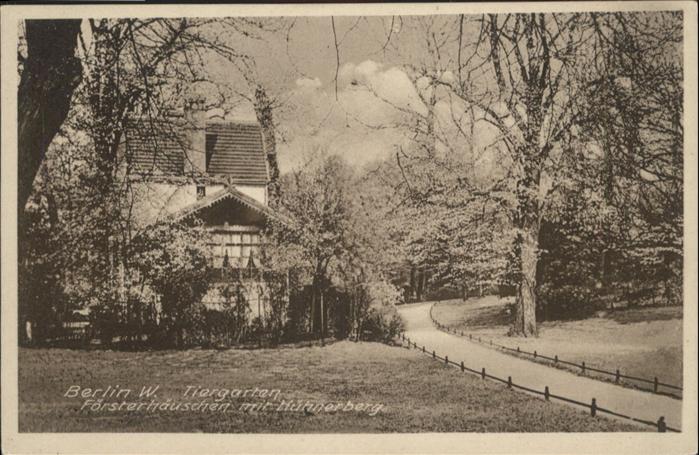 BERLIN  CITY Tiergarten Foersterhaeuschen Huehnerberg