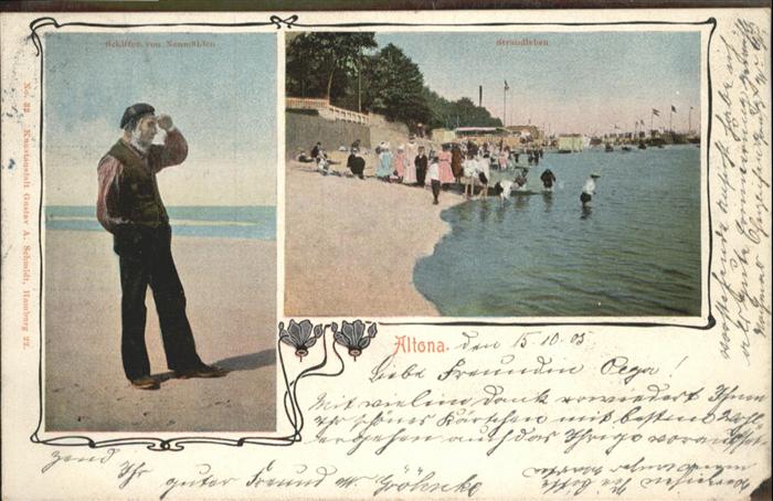 Altona Hamburg Strand Schiffer