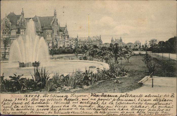 Altona Hamburg Springbrunnen