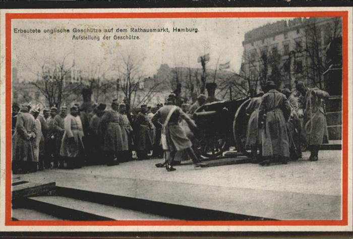 HAMBURG  CITY Geschuetze Rathausmarkt