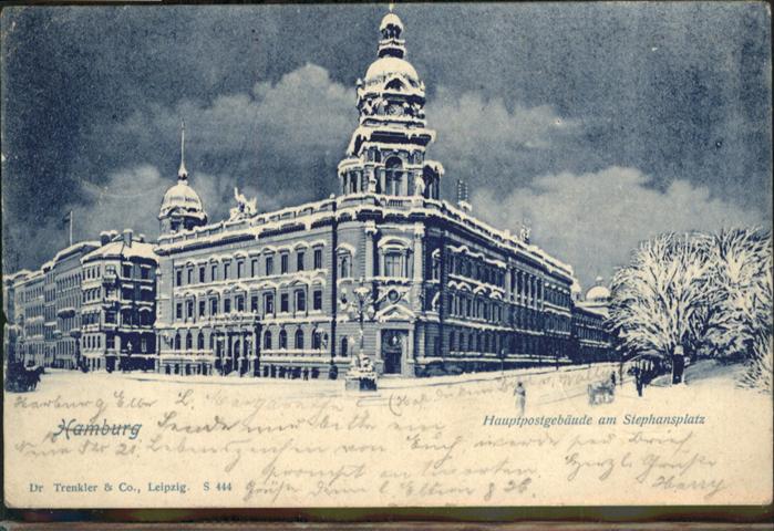 Hamburg Hauptpostgebäude Stephansplatz