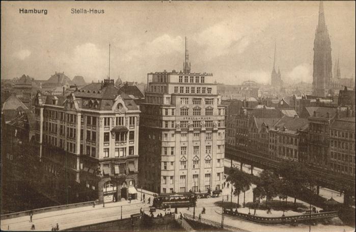 Hamburg Stella Haus Strassenbahn