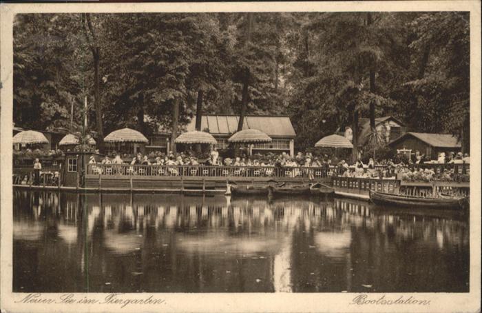 BERLIN  CITY Neuer See Tiergarten Bootsstation