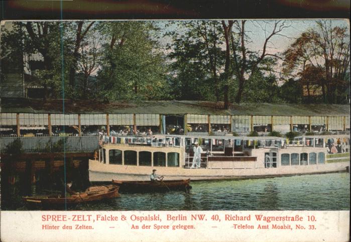 Berlin Spree Zelt Schiff