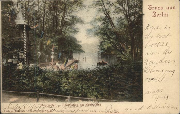 Berlin Thiergarten Bootstation