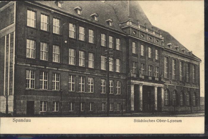 Spandau Städtisches Ober Lyzeum