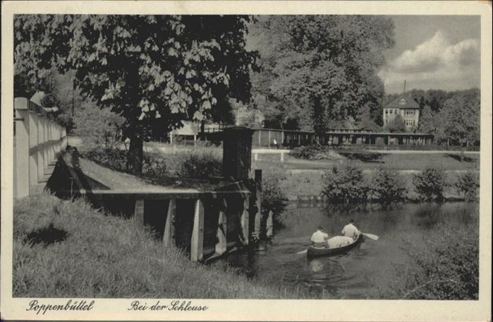 Poppenbuettel Schleuse Boot