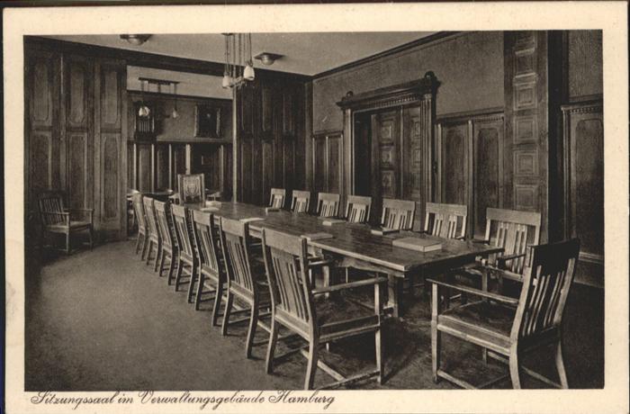 HAMBURG  CITY Sitzungssaal Verwaltungsgebaeude