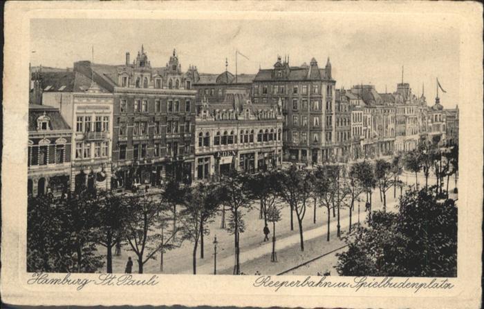St Pauli Reeperbahn Spielbudenplatz