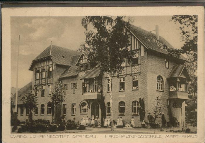 Spandau Johannesstift Haushaltungsschule Martha