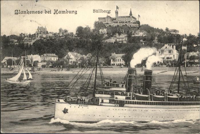 Blankenese Hamburg Süllberg Schiff