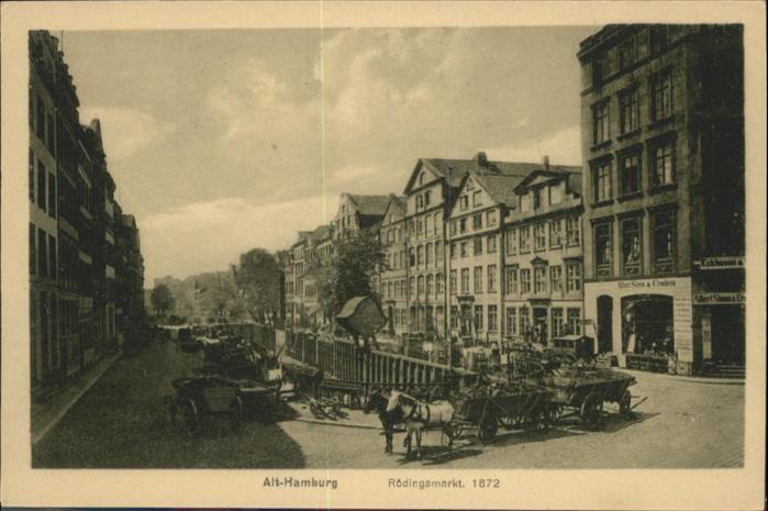 HAMBURG CITY Roedirngsmarkt 1872