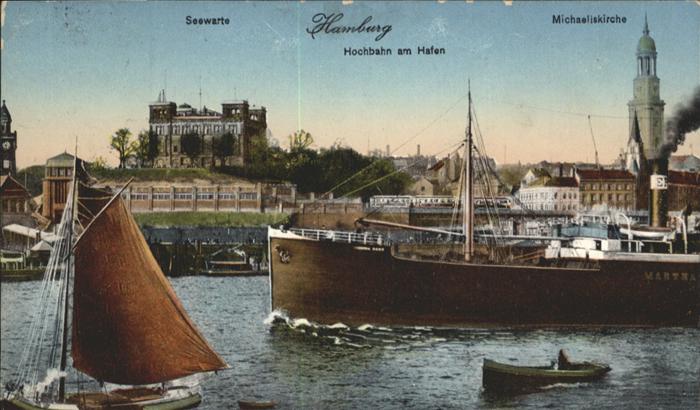 HAMBURG  CITY Michaeliskirche
Hochbahn am Hafen