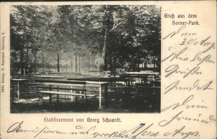 HAMBURG  CITY Horner-Park
Etablissement von Georg Schaardt