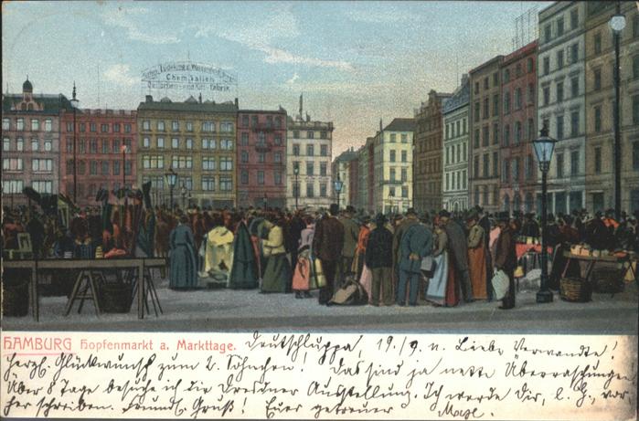 Hamburg Hopfenmarkt
Markttag