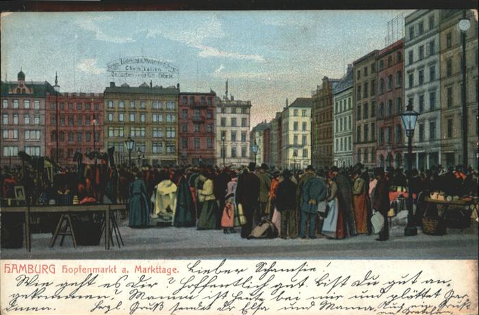 Hamburg Hopfenmarkt
Markttag