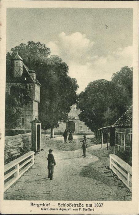 HAMBURG  CITY Bergedorf
Schlossstrasse um 1837