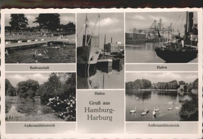 Harburg Hamburg Badeanstalt
Hafen
Außenmühlenteich