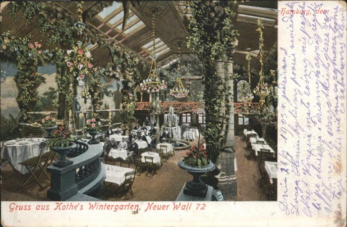Hamburg Kothe`s Wintergarten
Neuer Wall 72