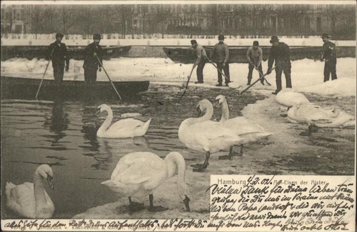 Hamburg Alster Aufeisen