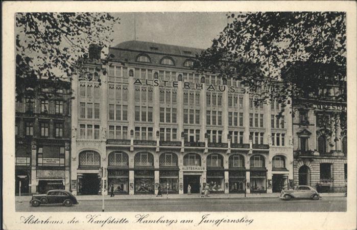 HAMBURG  CITY Alsterhaus 
Kaufstaette Hamburgs
Jungfernstieg