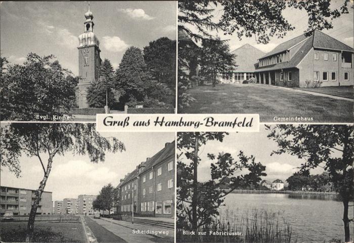 HAMBURG  CITY Bramfeld
Gemeindehaus
Scheidingweg
Fabriziusstrasse