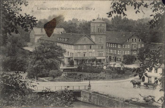 STUTTGART  CITY Leuzsches Mineralbad Berg