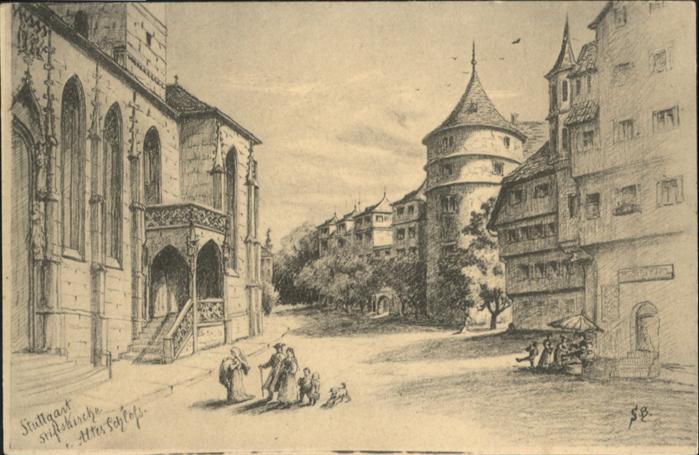 Stuttgart Stifts Kirche  Altes Schloss