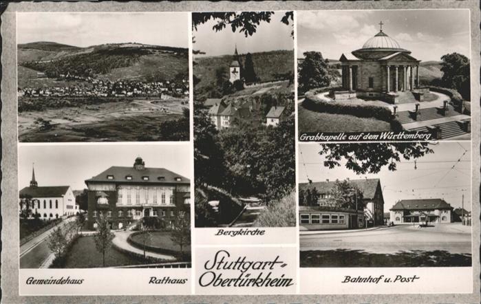 Obertuerkheim Grabkapelle Bahnhof Post Gemeindehaus R