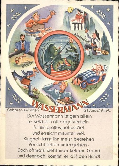 Tierkreiszeichen Wassermann Humor Sternzeichen