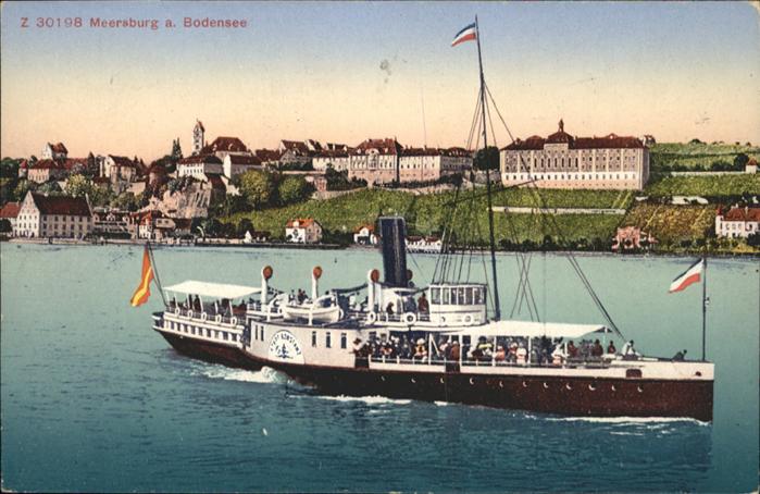 Dampfer Seitenrad Meersburg Bodensee